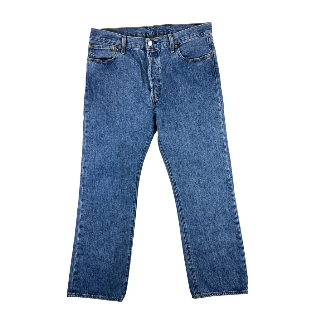 Levi's 501 Original Fit Straight Leg Jeans Men's 36x30 Blue Denim Classic